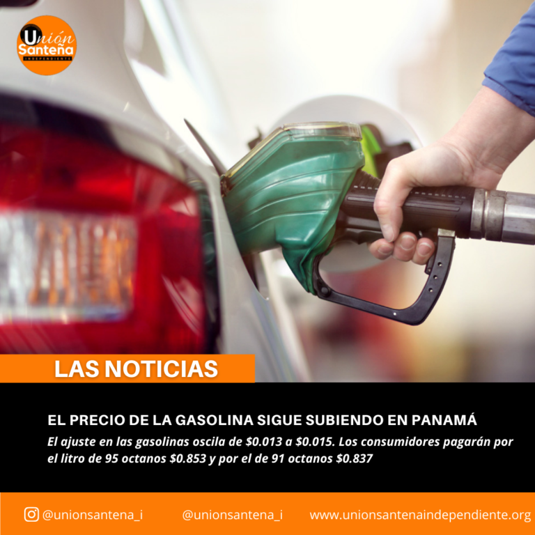 El precio de la gasolina sigue subiendo en Panamá