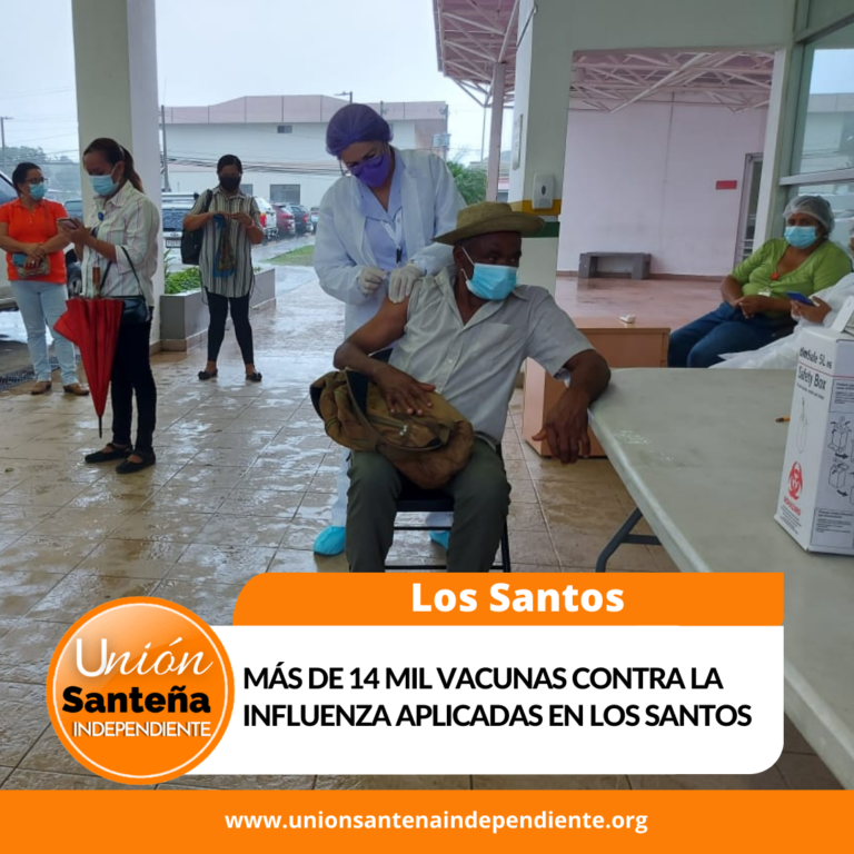 Más de 14 mil vacunas contra la influenza aplicadas en Los Santos