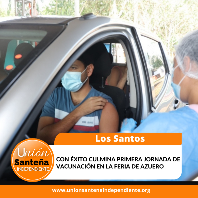 Con éxito culmina primera jornada de vacunación en la Feria de Azuero