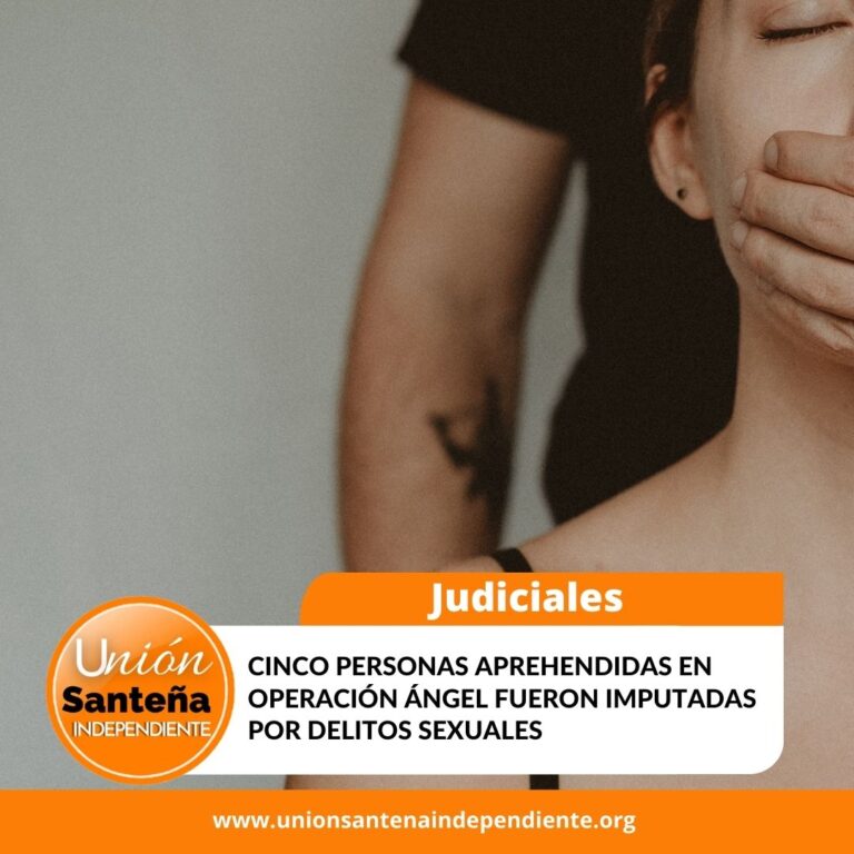 CINCO PERSONAS APREHENDIDAS EN OPERACIÓN ÁNGEL FUERON IMPUTADAS POR DELITOS SEXUALES