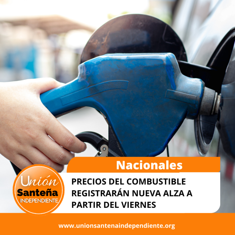 Precios del combustible registrarán nueva alza a partir del viernes