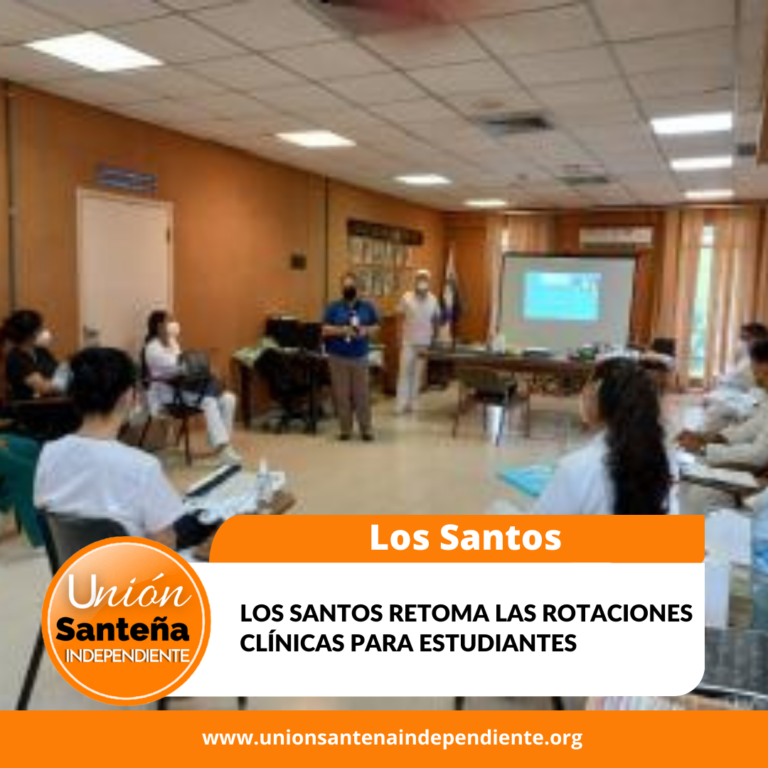 Los Santos retoma las rotaciones clínicas para estudiantes