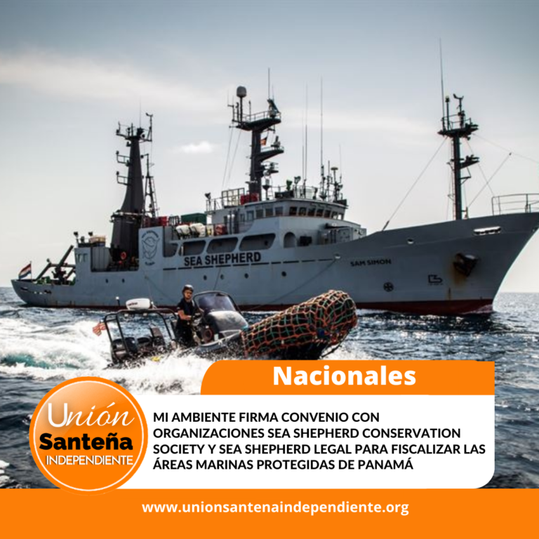 Mi Ambiente firma convenio con organizaciones Sea Shepherd Conservation Society y Sea Shepherd Legal para fiscalizar las Áreas Marinas Protegidas de Panamá
