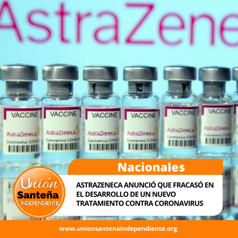 AstraZeneca anunció que fracasó en el desarrollo de un nuevo tratamiento contra coronavirus