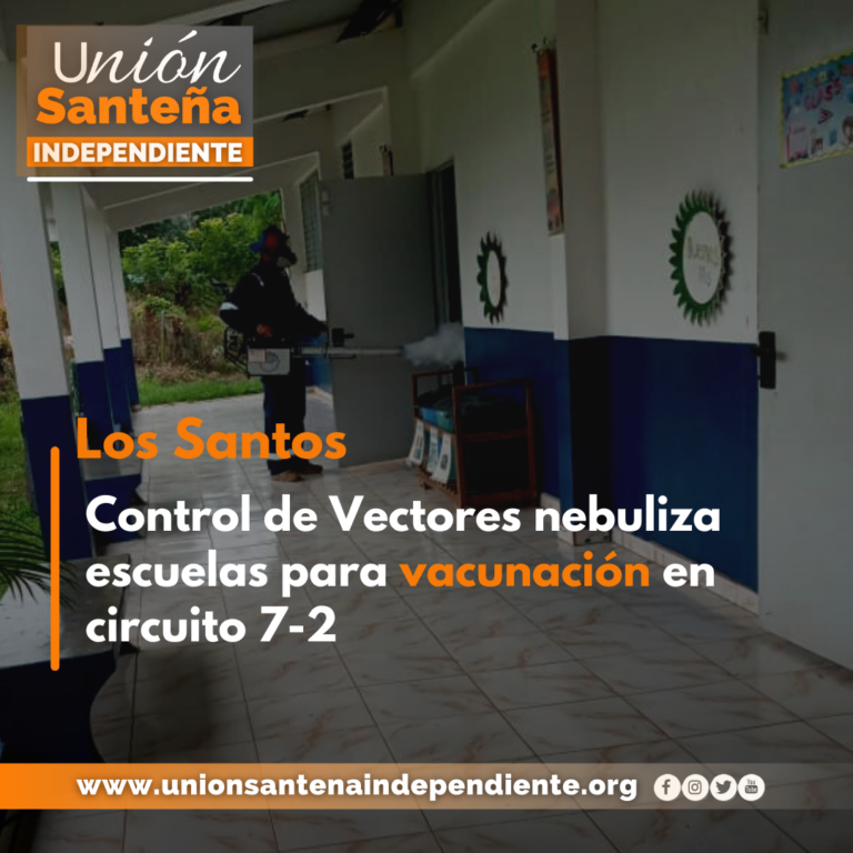 Control de Vectores nebuliza escuelas para vacunación en circuito 7-2
