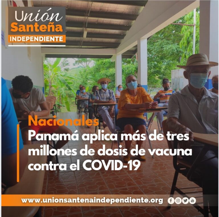 Panamá aplica más de tres millones de dosis de vacuna contra el COVID-19