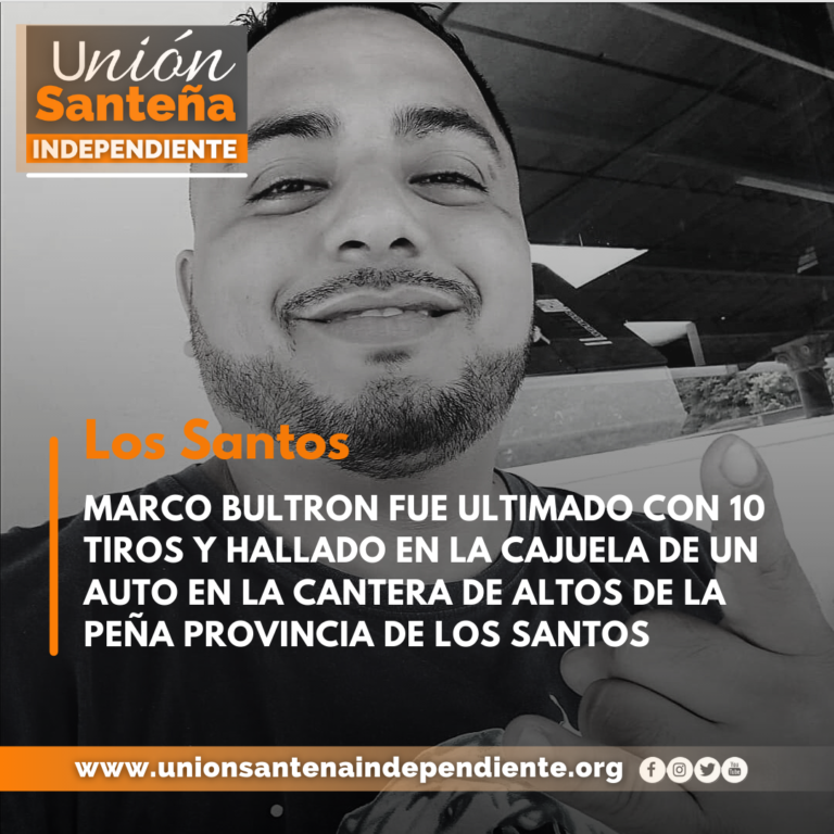 MARCO BULTRON FUE ULTIMADO CON 10 TIROS Y HALLADO EN LA CAJUELA DE UN AUTO EN LA CANTERA DE ALTOS DE LA PEÑA PROVINCIA DE LOS SANTOS