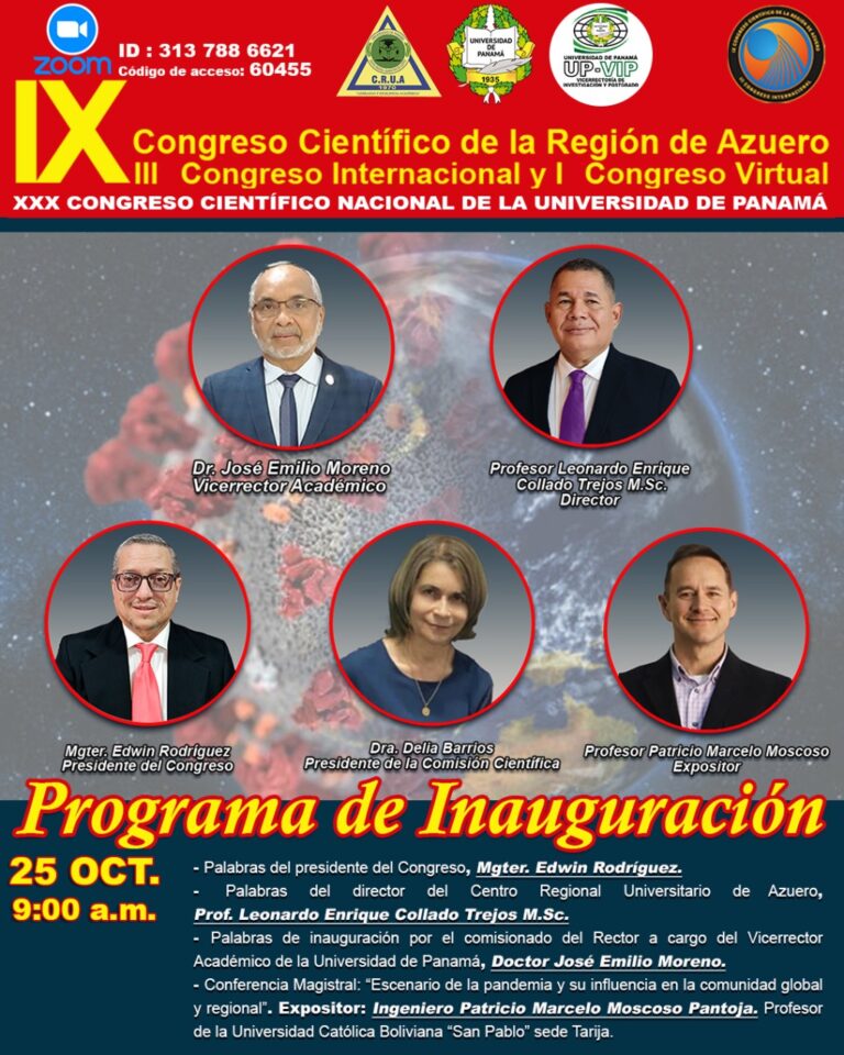 IX CONGRESO CIENTÍFICO DA INICIÓ HOY EN EL CENTRO REGIONAL UNIVERSITARIO DE AZUERO