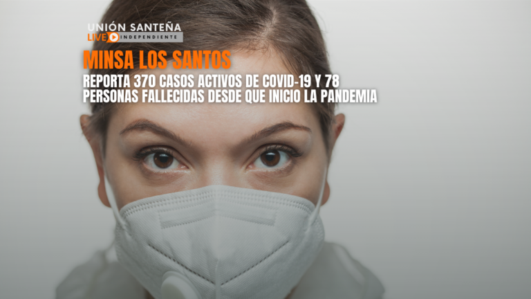 EL MINSA LOS SANTOS REPORTA 370 CASOS ACTIVOS DE COVID-19