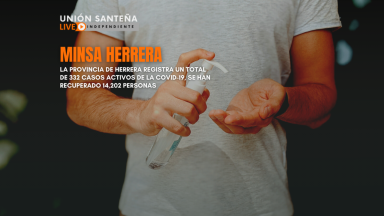 La provincia de Herrera registra un total de 332 casos activos de la Covid-19