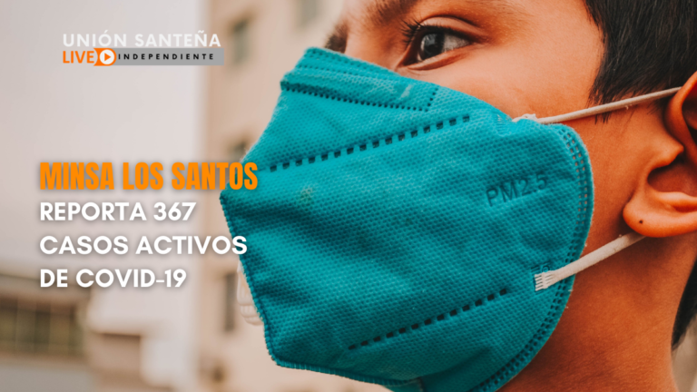 EL MINSA LOS SANTOS REPORTA 367 CASOS ACTIVOS DE COVID-19