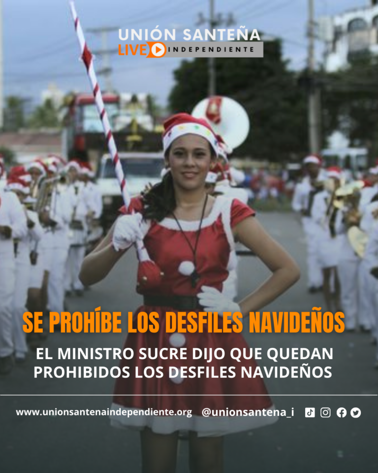 EL MINISTRO SUCRE DIJO QUE QUEDAN PROHIBIDOS LOS DESFILES NAVIDEÑOS