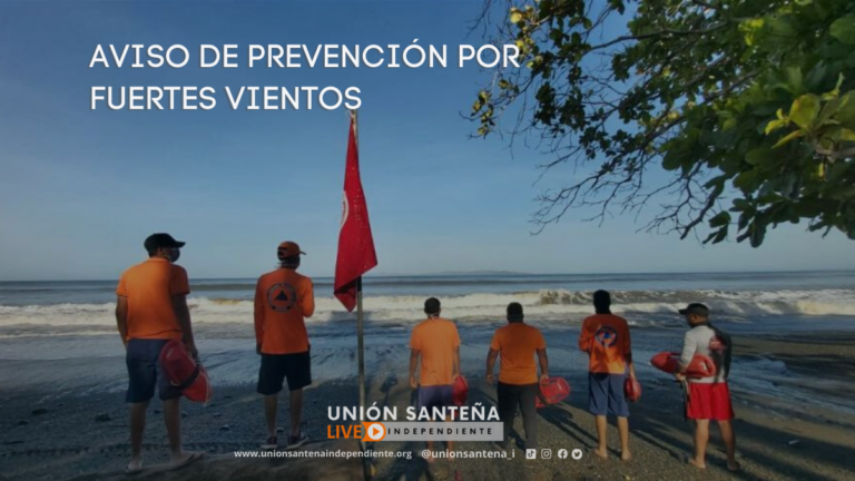 AVISO DE PREVENCIÓN POR FUERTES VIENTOS