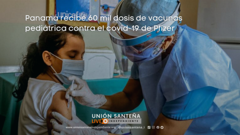 Panamá recibe 60 mil dosis de vacunas pediátrica contra el covid-19 de Pfizer